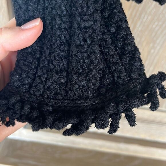 Intermix Ikaterina Fringe Knit Jacket black size 2 - Picture 14 of 16